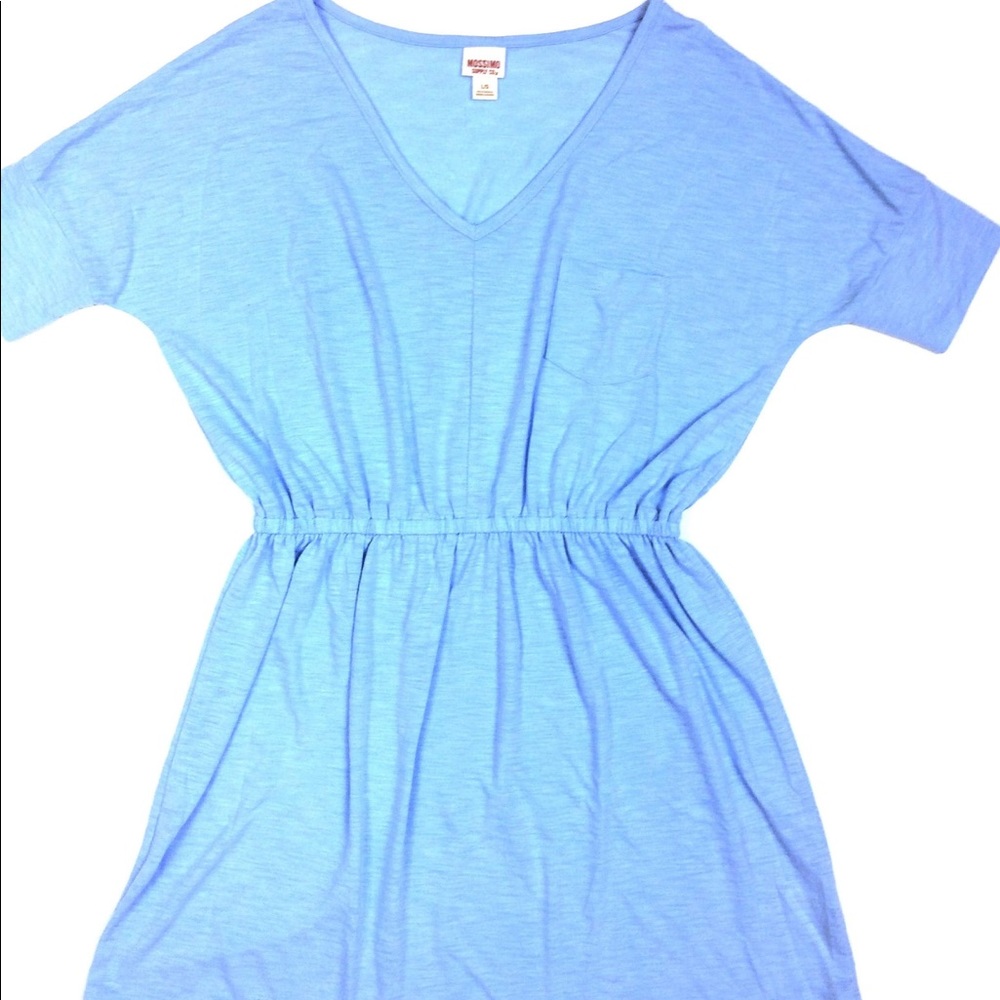 Light blue V Neck Tunic